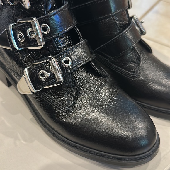 Marc fisher diante black multi leather boots 7 new with box - Picture 3 of 8